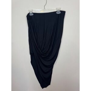 Helmut Lang Asymmetrical Draped Skirt/Strapless Top Sz L READ